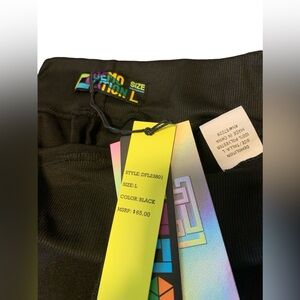 Demolition NWT black joggers with gray pockets MEASUREMENTS IN PICTURES